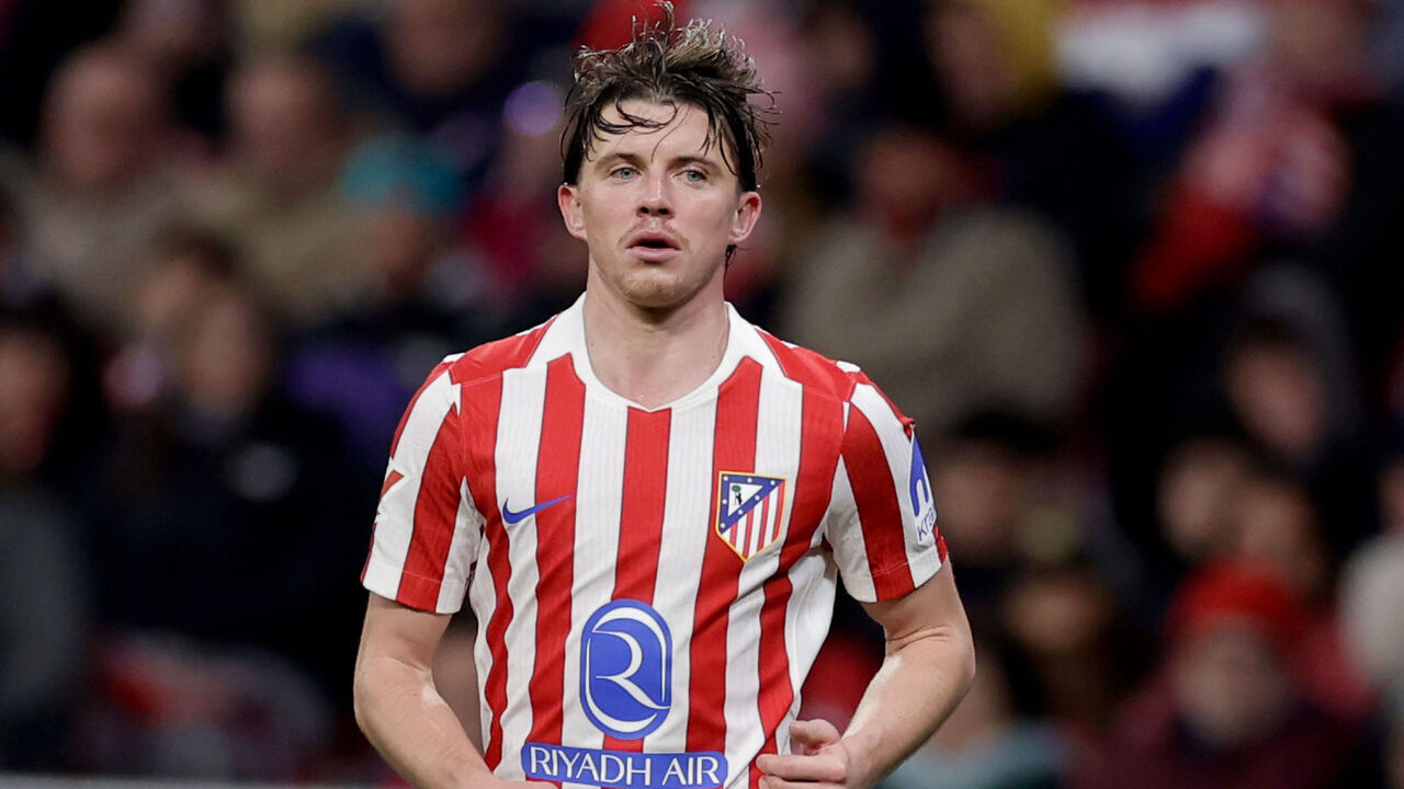 MADRID, SPAIN - NOVEMBER 29: Conor Gallagher of Atletico Madrid during the LaLiga EA Sports match between Atletico Madrid v Real Oviedo at the Estadio Civitas Metropolitano on November 29, 2025 in Madrid Spain