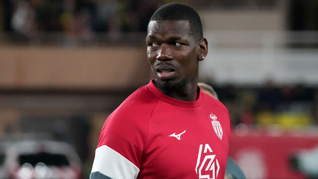 MONACO, MONACO - DECEMBER 09: Paul Pogba of AS Monaco looks on during the UEFA Champions League 2025/26 League Phase MD6 match between AS Monaco and Galatasaray A.S. at Stade Louis II on December 09, 2025 in Monaco, Monaco.