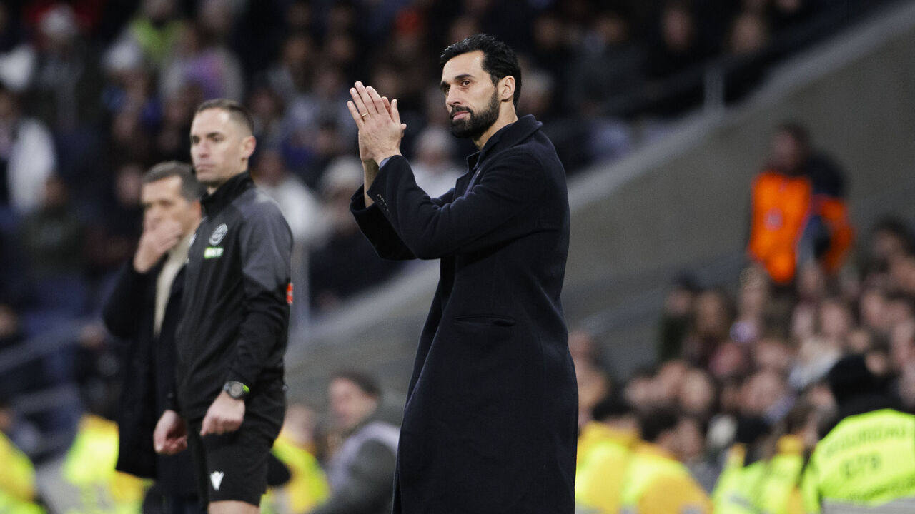 In Madrid, Spain, on January 17, Head Coach of Real Madrid, Alvaro Arbeloa, is present during the La Liga 2025/26 match between Real Madrid and Levante at Santiago Bernabeu Stadium.