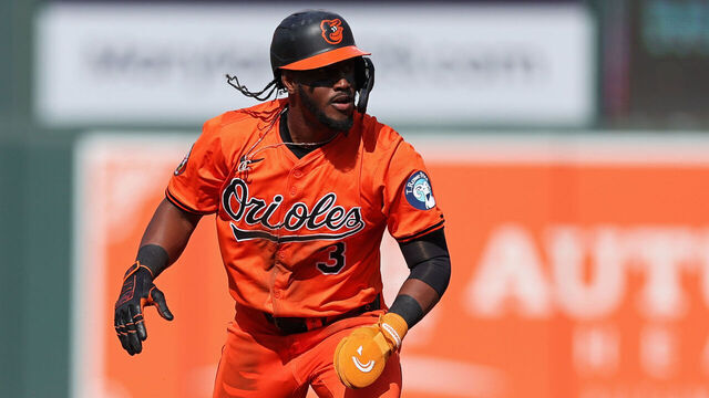 BALTIMORE, MARYLAND - MAY 31: Jorge Mateo #3 of the Baltimore Orioles runs the bases during the second inning against the Chicago White Sox at Oriole Park at Camden Yards on May 31, 2025 in Baltimore, Maryland.
