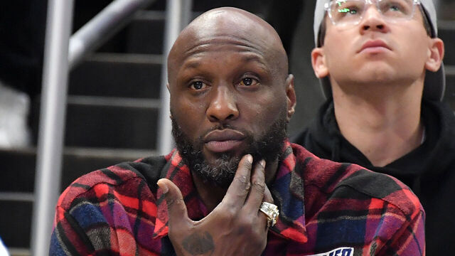 LOS ANGELES, CALIFORNIA - OCTOBER 29: Lamar Odom attends a basketball game between the Los Angeles Clippers and the San Antonio Spurs at Crypto.com Arena on October 29, 2023 in Los Angeles, California.