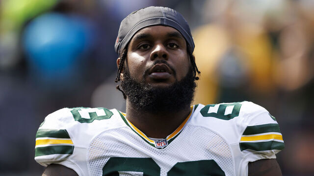 INGLEWOOD, CALIFORNIA - OCTOBER 6: Rasheed Walker #63 of the Green Bay Packers on the sideline before a game against the Los Angeles Rams at SoFi Stadium on October 6, 2024 in Inglewood, California.