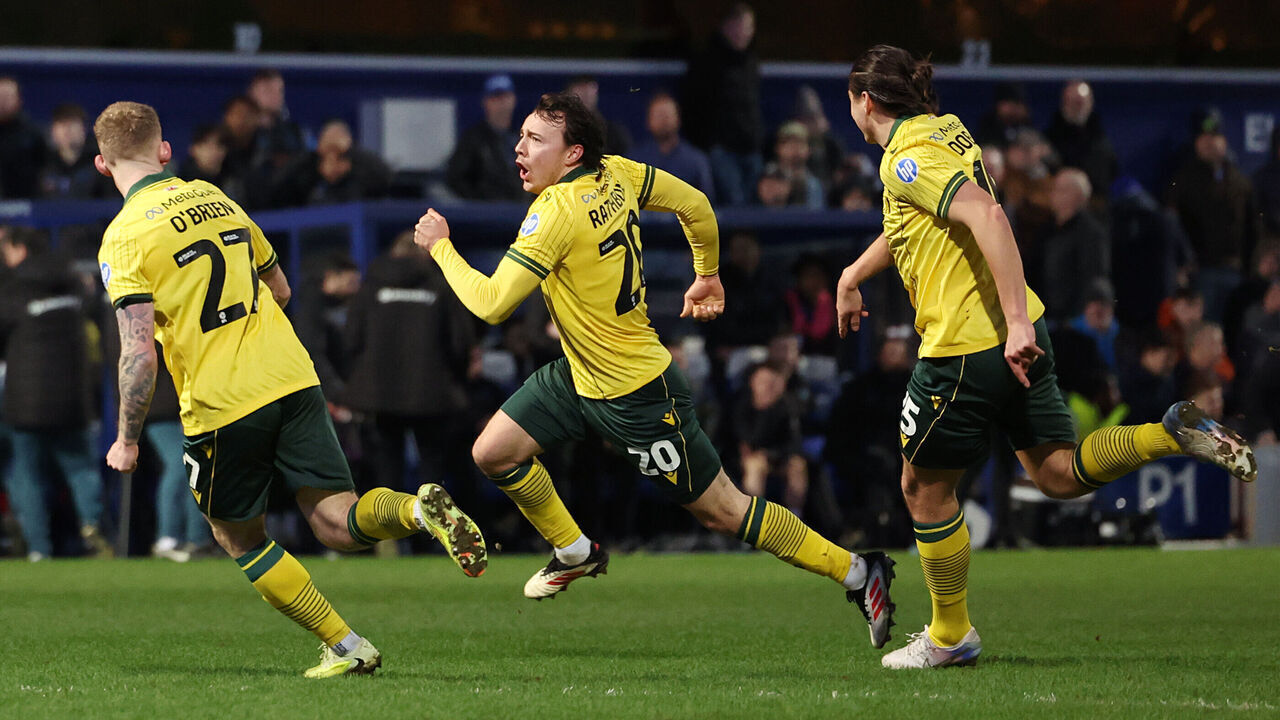 LONDON, ENGLAND - JANUARY 24: Ollie Rathbone of Wrexham celebrates scoring his team's third goal during the Sky Bet Championship match between Queens Park Rangers and Wrexham AFC at Loftus Road on January 24, 2026 in London, England.