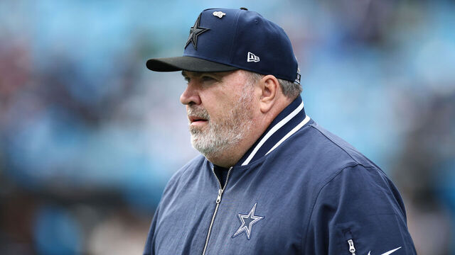 CHARLOTTE, NORTH CAROLINA - DECEMBER 15: Head coach Mike McCarthy of the Dallas Cowboys looks on before the game against the Carolina Panthers at Bank of America Stadium on December 15, 2024 in Charlotte, North Carolina.