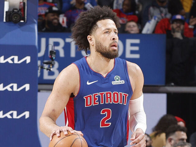 DETROIT, MI - JANUARY 25: Cade Cunningham #2 of the Detroit Pistons dribbles the ball during the game against the Sacramento Kings on January 25, 2026 at Little Caesars Arena in Detroit, Michigan. NOTE TO USER: User expressly acknowledges and agrees that, by downloading and/or using this photograph, User is consenting to the terms and conditions of the Getty Images License Agreement. Mandatory Copyright Notice: Copyright 2026 NBAE