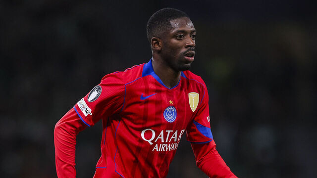 LISBON, PORTUGAL - JANUARY 20: Ousmane Dembele of Paris Saint-Germain in action during the UEFA Champions League 2025/26 League Phase MD7 match between Sporting Clube de Portugal and Paris Saint-Germain at Estadio Jose Alvalade on January 20, 2026 in Lisbon, Portugal.