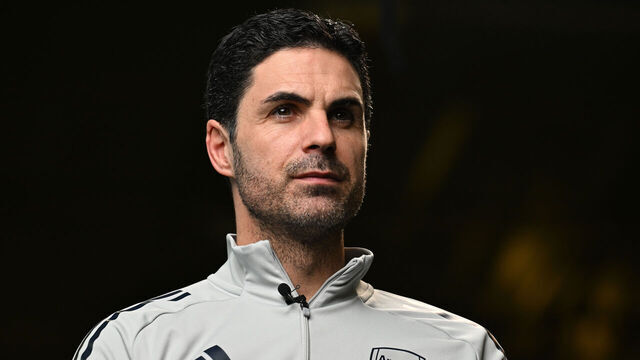 LONDON COLNEY, ENGLAND - JANUARY 27: Arsenal Manager Mikel Arteta during the Arsenal Press Conference at Sobha Realty Training Centre on January 27, 2026 in London Colney, England.
