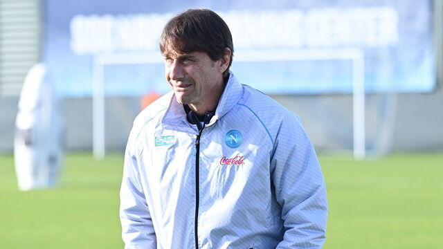 NAPLES, ITALY - JANUARY 27: Antonio Conte of Napoli during a training session at Stadio Diego Armando Maradona on January 27, 2026 in Naples, Italy.