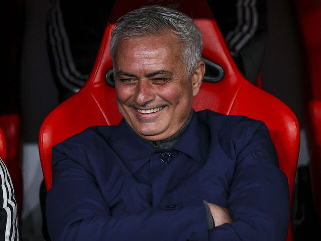 LISBON, PORTUGAL - JANUARY 28: Jose Mourinho Head coach of SL Benfica during the UEFA Champions League 2025/26 League Phase MD8 match between SL Benfica and Real Madrid C.F. at Estadio da Luz on January 28, 2026 in Lisbon, Portugal.