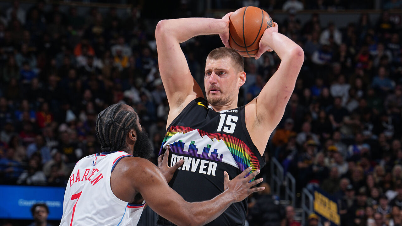 DENVER, CO - JANUARY 30: Nikola Jokic #15 of the Denver Nuggets looks to pass the ball during the game against the LA Clippers on January 30, 2026 at Ball Arena in Denver, Colorado. NOTE TO USER: User expressly acknowledges and agrees that, by downloading and/or using this Photograph, user is consenting to the terms and conditions of the Getty Images License Agreement. Mandatory Copyright Notice: Copyright 2026 NBAE