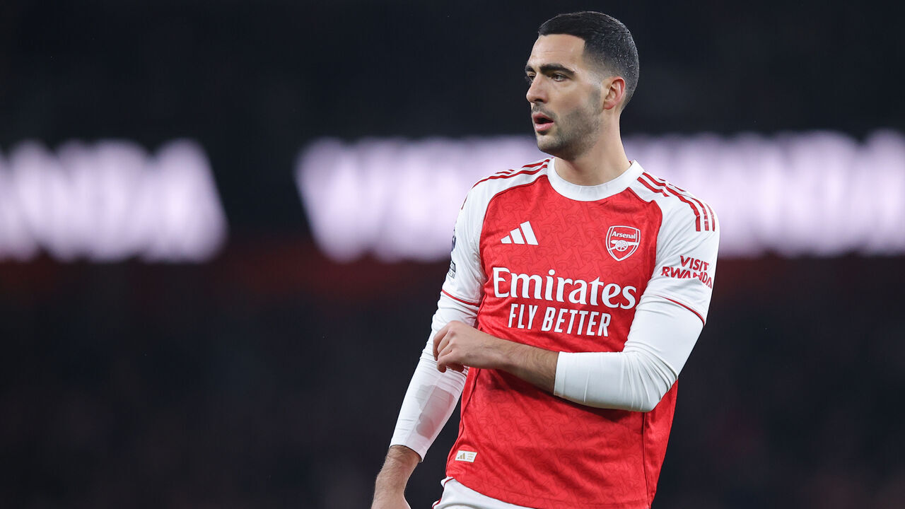 LONDON, ENGLAND - JANUARY 25: Mikel Merino of Arsenal during the Premier League match between Arsenal and Manchester United at Emirates Stadium on January 25, 2026 in London, England.