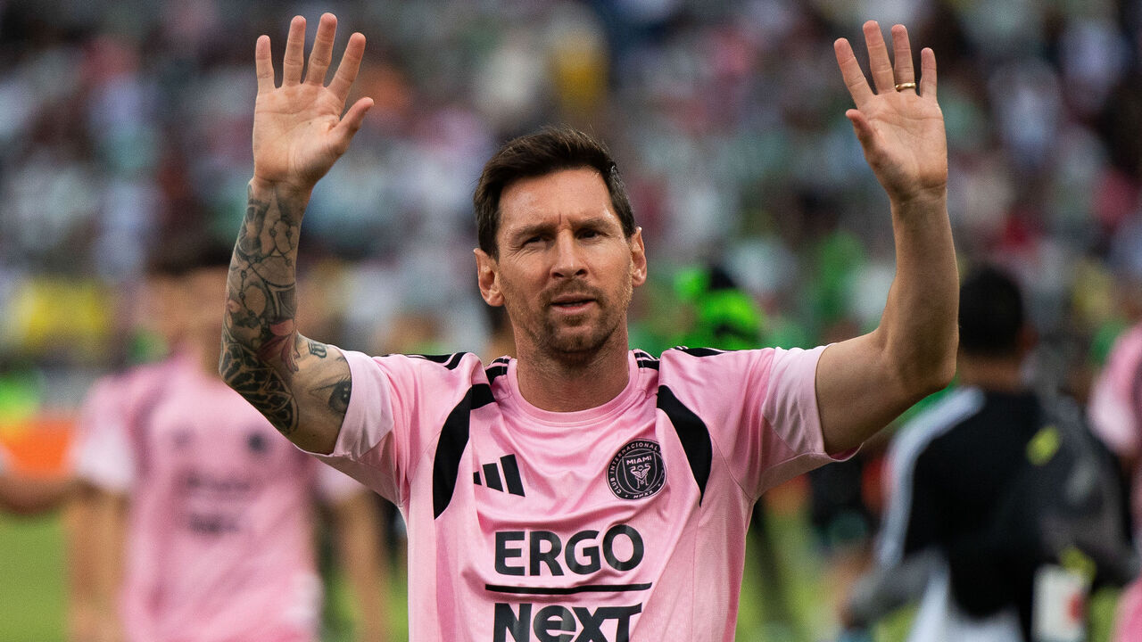 Inter Miami F.C's Argentinian soccer player Lionel Messi at the Atanasio Girardot stadium moments prior to the Inter Miami F.C friendly match against Atletico Nacional in Medellin Colombia, January 31, 2026. (Photo by: Camilo Moreno/Long Visual Press/Universal Images Group via Getty Images)