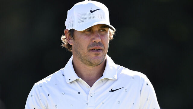 LA JOLLA, CALIFORNIA - JANUARY 27: Brooks Koepka of the United States looks on from the putting green prior to the Farmers Insurance Open 2026 at Torrey Pines Golf Course on January 27, 2026 in La Jolla, California.