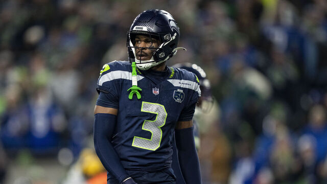 SEATTLE, WASHINGTON - JANUARY 25: Nick Emmanwori #3 of the Seattle Seahawks looks on during an NFC Championship NFL football game against the Los Angeles Rams at Lumen Field on January 25, 2026 in Seattle, Washington.