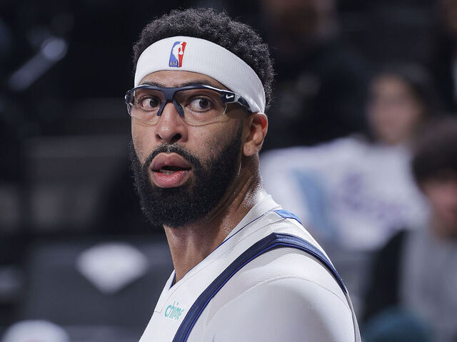 SACRAMENTO, CA - JANUARY 6: Anthony Davis #3 of the Dallas Mavericks looks on during the game against the Sacramento Kings on January 6, 2026 at Golden 1 Center in Sacramento, California. NOTE TO USER: User expressly acknowledges and agrees that, by downloading and or using this photograph, User is consenting to the terms and conditions of the Getty Images Agreement. Mandatory Copyright Notice: Copyright 2026 NBAE