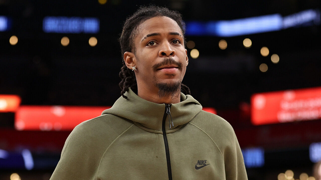MEMPHIS, TENNESSEE - FEBRUARY 02: Ja Morant #12 of the Memphis Grizzlies looks on after the game against the Minnesota Timberwolves at FedExForum on February 02, 2026 in Memphis, Tennessee.