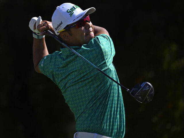 SCOTTSDALE, ARIZONA - FEBRUARY 07: Hideki Matsuyama of Japan plays his shot from the fifth tee during the third round of the WM Phoenix Open 2026 at TPC Scottsdale on February 07, 2026 in Scottsdale, Arizona.