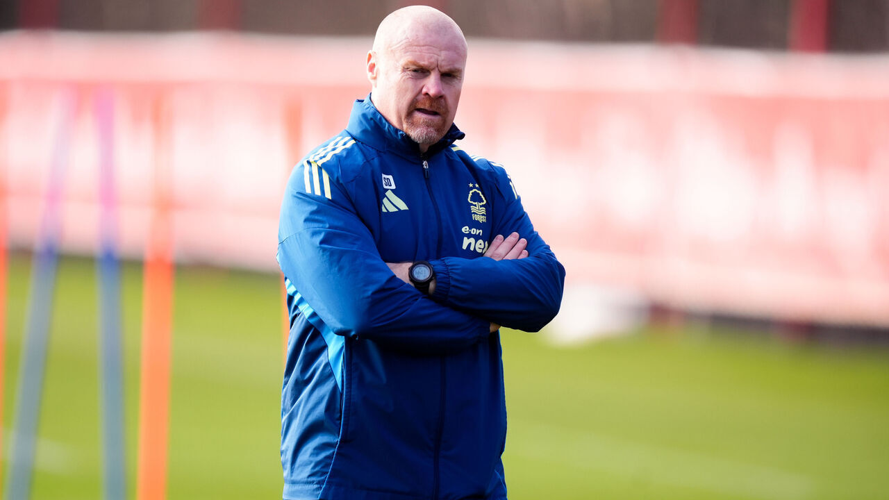 Nottingham Forest manager Sean Dyche during a training session at the Nigel Doughty Academy, Nottingham. Picture date: Wednesday January 28, 2026.