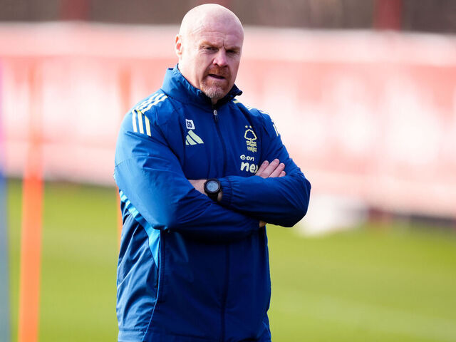 Nottingham Forest manager Sean Dyche during a training session at the Nigel Doughty Academy, Nottingham. Picture date: Wednesday January 28, 2026.