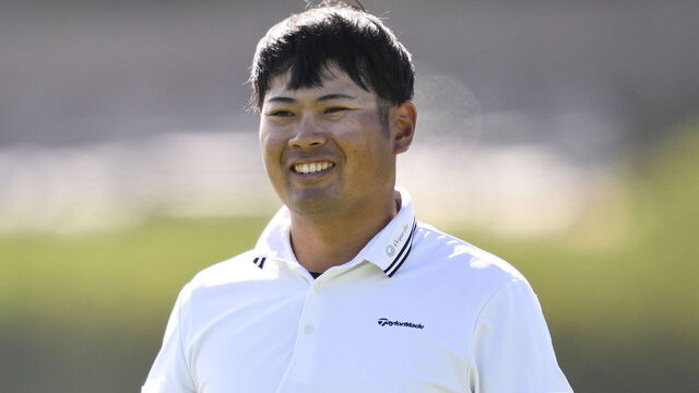 PEBBLE BEACH, CALIFORNIA - FEBRUARY 12: Ryo Hisatsune of Japan walks on the 18th green during the first round of the AT&T Pebble Beach Pro-Am 2026 at Pebble Beach Golf Links on February 12, 2026 in Pebble Beach, California.