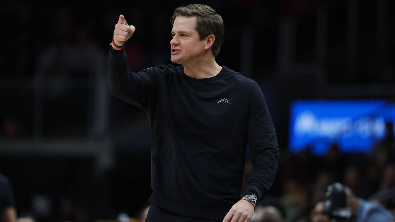 ATLANTA, GEORGIA - FEBRUARY 5: Head coach Will Hardy of the Utah Jazz reacts during the third quarter against the Atlanta Hawks at State Farm Arena on February 5, 2026 in Atlanta, Georgia.