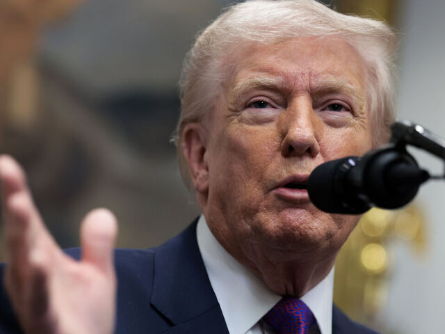 WASHINGTON, DC - FEBRUARY 12: U.S. President Donald Trump speaks alongside U.S. Environmental Protection Agency Administrator Lee Zeldin during an event to announce a rollback of the 2009 Endangerment Finding in the Roosevelt Room at the White House on February 12, 2026 in Washington, DC. The Trump administration will repeal the 2009 central scientific finding that allows the EPA to regulate climate-warming emissions.