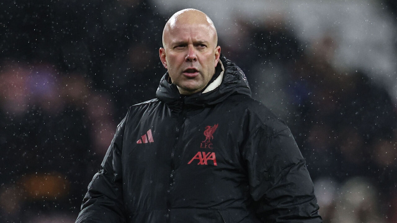 Liverpool Manager Arne Slot is present during the Premier League match between Sunderland and Liverpool at the Stadium Of Light in Sunderland, England, on February 11, 2026.