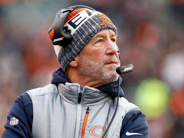 CINCINNATI, OH - DECEMBER 10: Head coach John Fox of the Chicago Bears looks on against the Cincinnati Bengals during the first half at Paul Brown Stadium on December 10, 2017 in Cincinnati, Ohio.