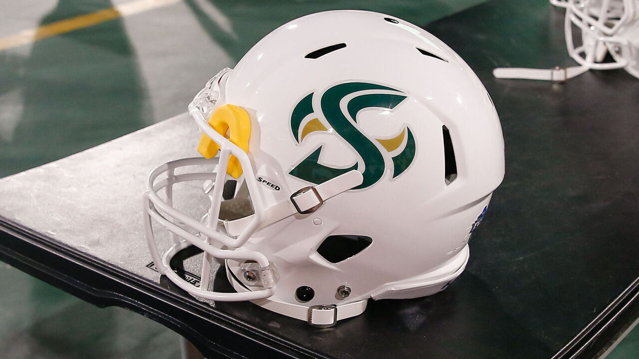 TEMPE, AZ - SEPTEMBER 06: A Sacramento State Hornets helmet during the college football game between the Sacramento State Hornets and the Arizona State Sun Devils on September 6, 2019 at Sun Devil Stadium in Tempe, Arizona.