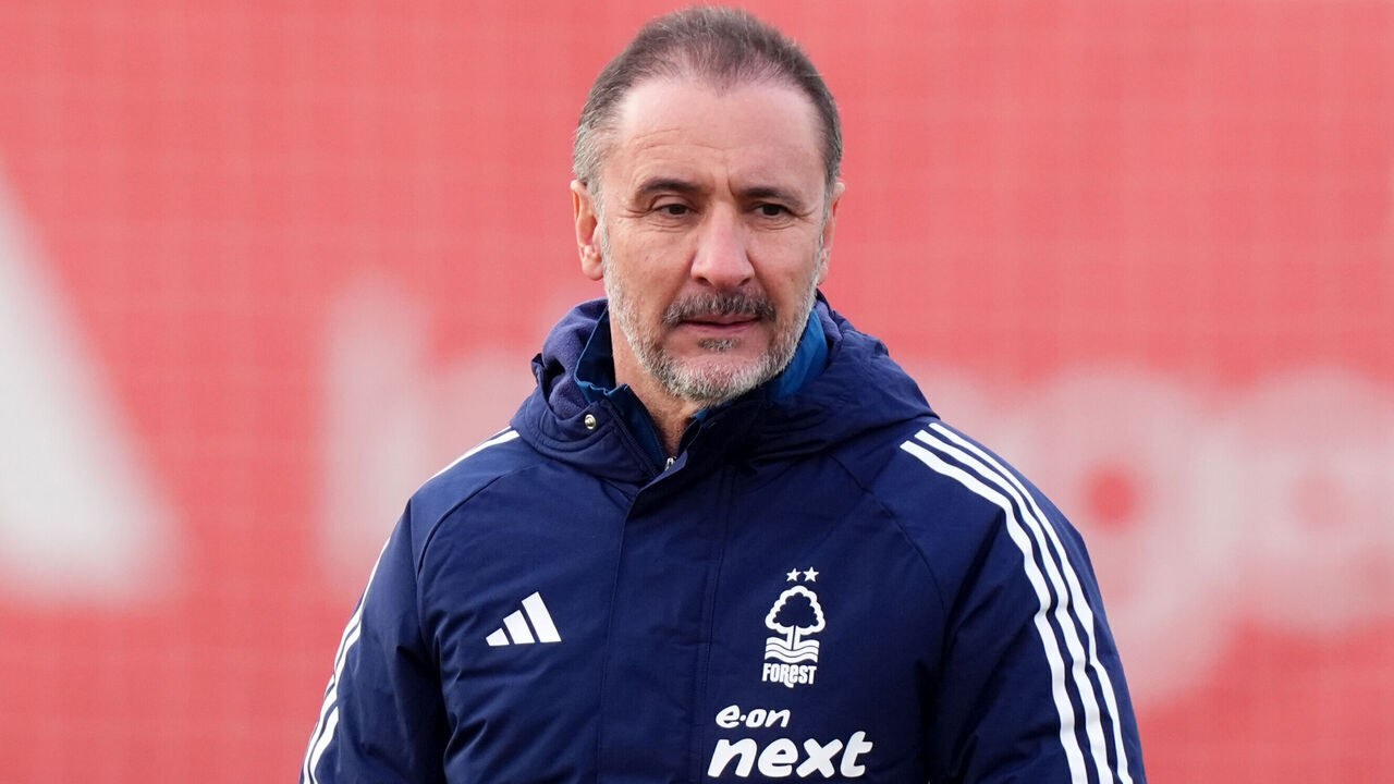 Nottingham Forest manager Vitor Pereira during a training session at the Nigel Doughty Academy, Nottingham. Picture date: Tuesday February 17, 2026.