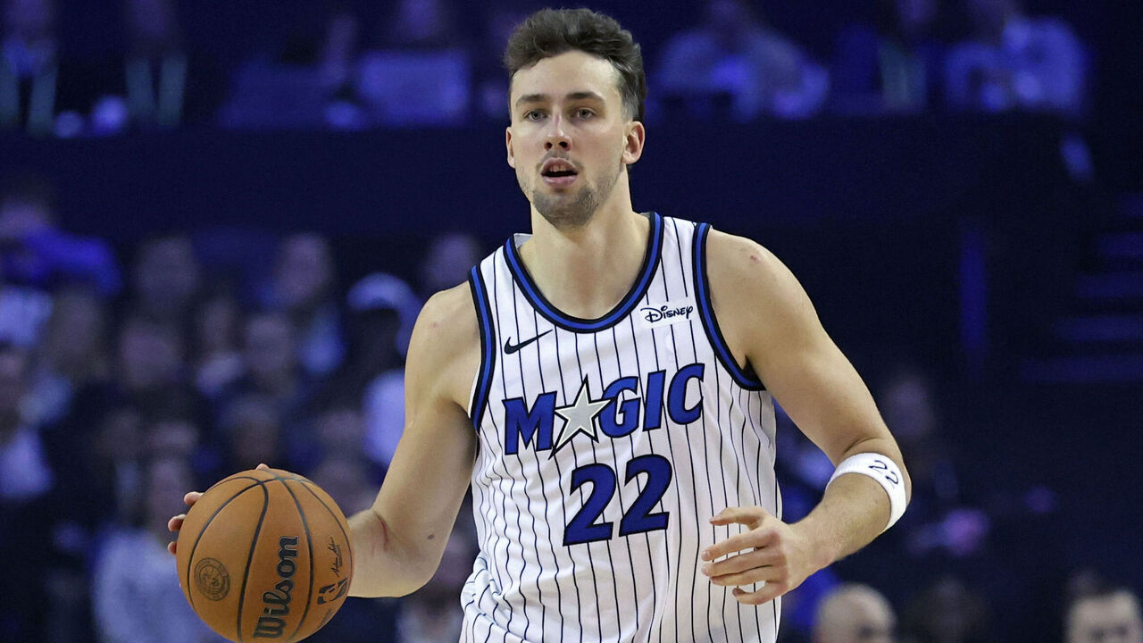 LONDON, ENG - JANUARY 18: Franz Wagner #22 of the Orlando Magic dribbles the ball during the game against the Memphis Grizzlies as part of the 2026 NBA London Game on January 18, 2026 at The 02 Arena in London, England. Mandatory Copyright Notice: Copyright 2026 NBAE