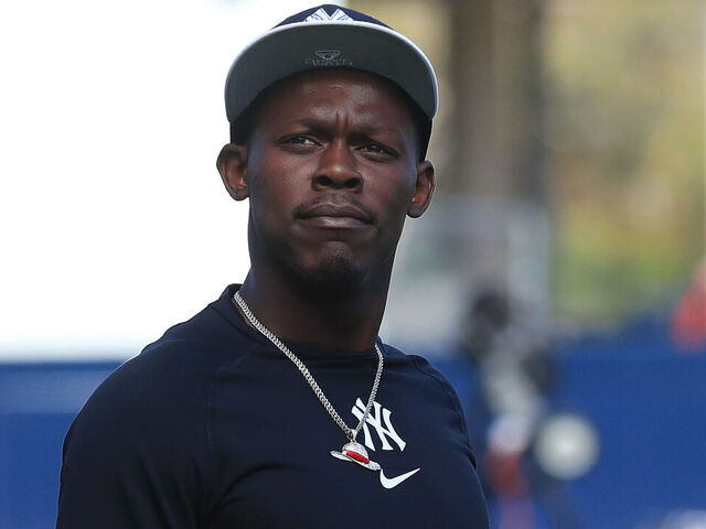 TAMPA, FL - FEBRUARY 18: New York Yankees Infielder Jazz Chisholm Jr. (13) goes thru drills during the spring training workout on February 18, 2026 at George M. Steinbrenner Field in Tampa, FL.