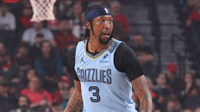 PORTLAND, OR - FEBRUARY 7: Kentavious Caldwell-Pope #3 of the Memphis Grizzlies dribbles the ball during the game against the Portland Trail Blazers on February 7, 2026 at the Moda Center Arena in Portland, Oregon. Mandatory Copyright Notice: Copyright 2026 NBAE