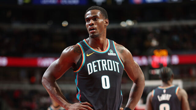 CHICAGO, IL - FEBRUARY 21: Jalen Duren #0 of the Detroit Pistons looks on during the game against the Chicago Bulls on February 21, 2026 at United Center in Chicago, Illinois. Mandatory Copyright Notice: Copyright 2026 NBAE