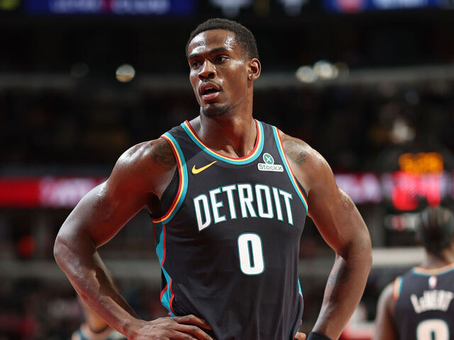 CHICAGO, IL - FEBRUARY 21: Jalen Duren #0 of the Detroit Pistons looks on during the game against the Chicago Bulls on February 21, 2026 at United Center in Chicago, Illinois. Mandatory Copyright Notice: Copyright 2026 NBAE