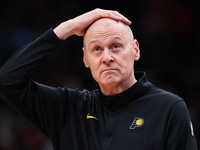 WASHINGTON, DC - FEBRUARY 20: Head coach Rick Carlisle of the Indiana Pacers looks on against the Washington Wizards during the second half at Capital One Arena on February 20, 2026 in Washington, DC.