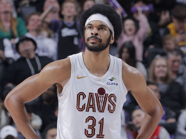 SACRAMENTO, CA - FEBRUARY 7: Jarrett Allen #31 of the Cleveland Cavaliers looks on during the game against the Sacramento Kings on February 7, 2026 at Golden 1 Center in Sacramento, California. NOTE TO USER: User expressly acknowledges and agrees that, by downloading and or using this photograph, User is consenting to the terms and conditions of the Getty Images Agreement. Mandatory Copyright Notice: Copyright 2026 NBAE