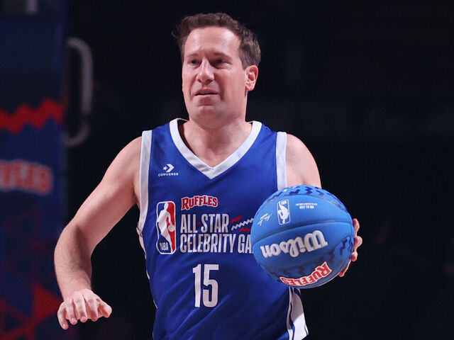LOS ANGELES, CA - FEBRUARY 13: Mat Ishbia #15 of Team Anderson dribbles the ball during the game against Team Antetokounmpo during the Ruffles NBA All-Star Celebrity Game as part of NBA All-Star Weekend on Friday, February 13, 2026 at Kia Forum in Los Angeles, California. NOTE TO USER: User expressly acknowledges and agrees that, by downloading and/or using this Photograph, user is consenting to the terms and conditions of the Getty Images License Agreement. Mandatory Copyright Notice: Copyright 2026 NBAE