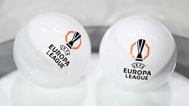 NYON, SWITZERLAND - FEBRUARY 27: A detailed view of the draw balls before the UEFA Europa League 2025/26 Round of 16, Quarter-finals And Semi-finals Draw at the UEFA Headquarters, The House of the European Football, on February 27, 2026 in Nyon, Switzerland