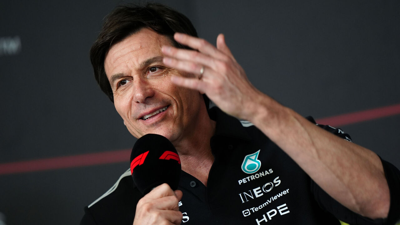 Mercedes team principal Toto Wolff speaks during a press conference on day two of Formula One Aramco Pre-Season Testing at the Bahrain International Circuit, Sakhir. Picture date: Thursday February 19, 2026.