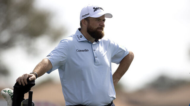 PALM BEACH GARDENS, FLORIDA - FEBRUARY 28: Shane Lowry is pictured on 5th hole tee during the third round of the Cognizant Classic 2026 at PGA National Resort And Spa on February 28, 2026 in Palm Beach Gardens, Florida.