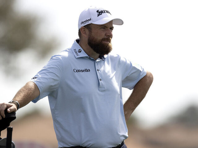 PALM BEACH GARDENS, FLORIDA - FEBRUARY 28: Shane Lowry is pictured on 5th hole tee during the third round of the Cognizant Classic 2026 at PGA National Resort And Spa on February 28, 2026 in Palm Beach Gardens, Florida.