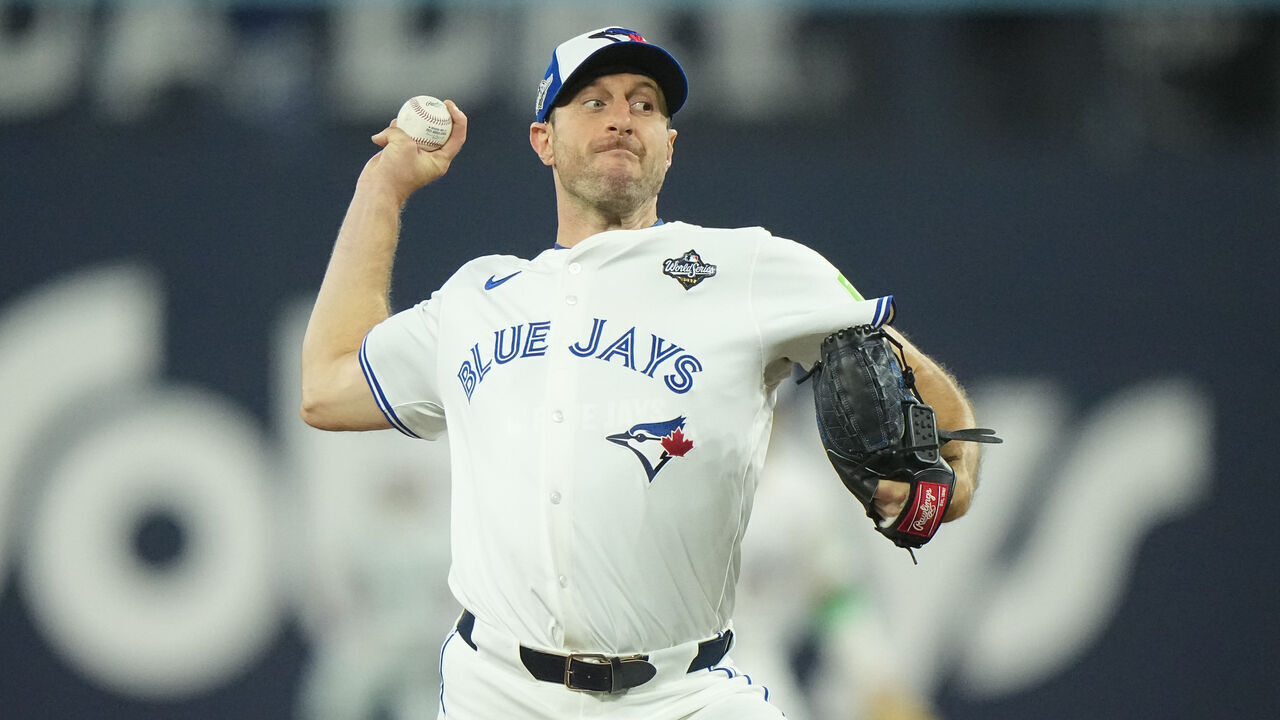 Baseball: World Series: Toronto Blue Jays Max Scherzer (31) in action, pitching vs Los Angeles Dodgers at Rogers Centre. Game 7. Toronto, Canada 11/1/2025CREDIT: Erick W. Rasco