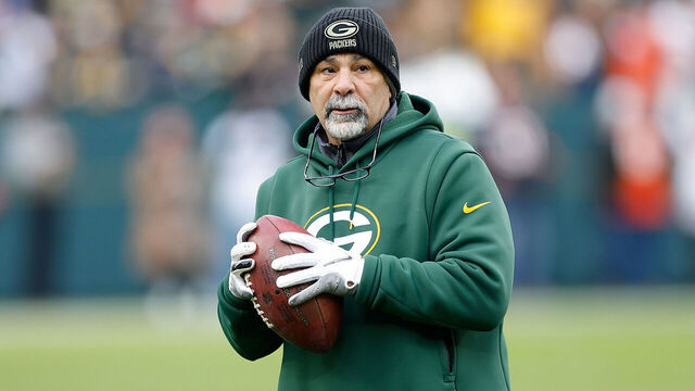 GREEN BAY, WISCONSIN - JANUARY 07: Assistant head coach and special teams coordinator Rich Bisaccia of the Green Bay Packers looks on before the game between the Green Bay Packers and Chicago Bears at Lambeau Field on January 07, 2024 in Green Bay, Wisconsin.