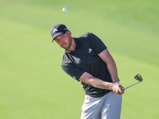 ORLANDO, FLORIDA - MARCH 05: Daniel Berger of The United States plays his third shot on the first hole during the first round of the Arnold Palmer Invitational presented by Mastercard 2026 at Arnold Palmer Bay Hill Golf Course on March 05, 2026 in Orlando, Florida.