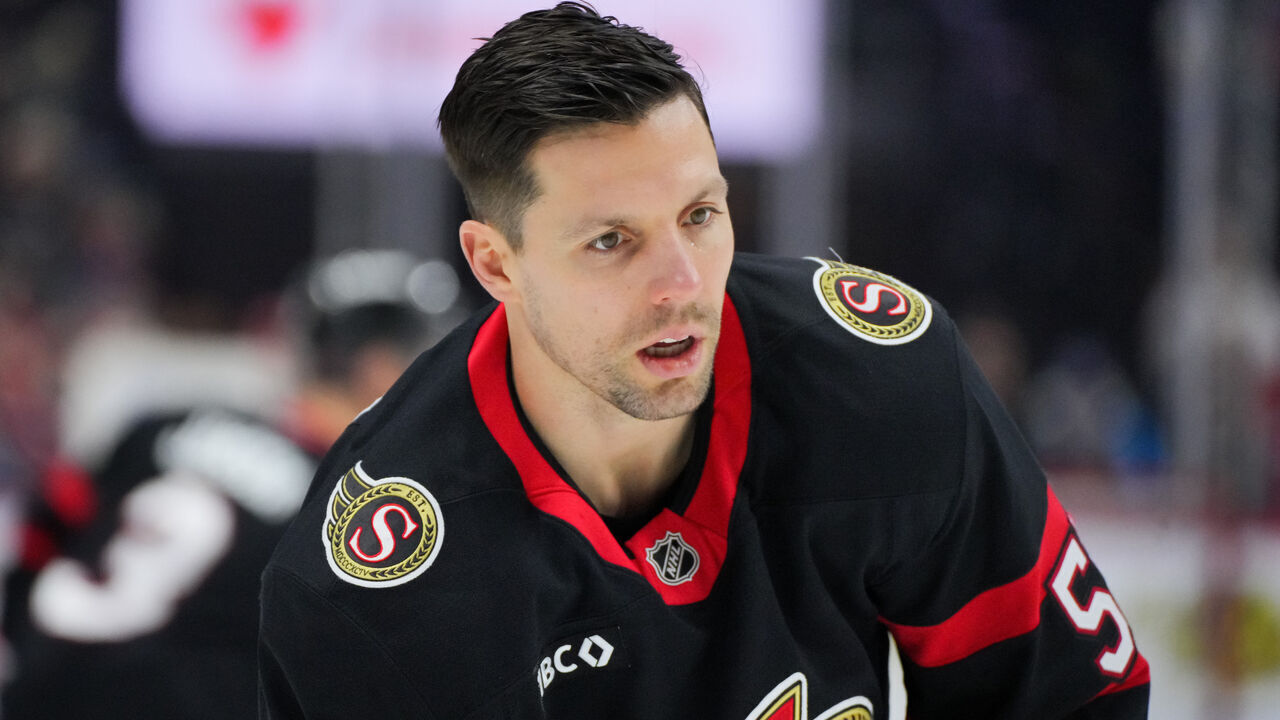 OTTAWA, CANADA - JANUARY 17: David Perron #57 of the Ottawa Senators skates against the Montréal Canadiens at Canadian Tire Centre on January 17, 2026 in Ottawa, Ontario, Canada.