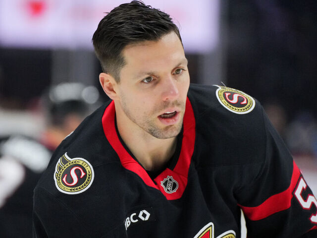 OTTAWA, CANADA - JANUARY 17: David Perron #57 of the Ottawa Senators skates against the Montréal Canadiens at Canadian Tire Centre on January 17, 2026 in Ottawa, Ontario, Canada.