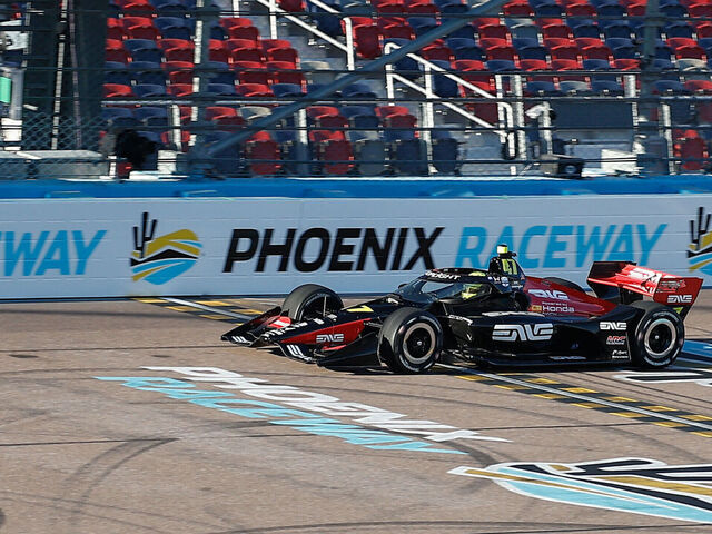AVONDALE, AZ - MARCH 06: Mick Schumacher (#47 Rahal Letterman Lanigan Racing Honda) drives during practice for the IndyCar Series Grand Prix of Phoenix Good Ranchers 250 on March 6, 2026 at Phoenix Raceway in Avondale, Arizona.