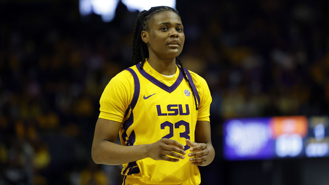 BATON ROUGE, LOUISIANA - FEBRUARY 26: Milaysia Fulwiley #23 of the LSU Tigers waits to shoot a free throw during the second half of a game against the Tennessee Lady Volunteers at Pete Maravich Assembly Center on February 26, 2026 in Baton Rouge, Louisiana.