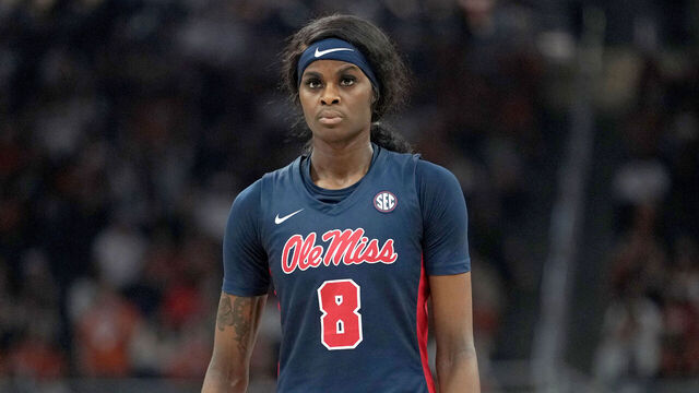 AUSTIN, TEXAS - JANUARY 4: Latasha Lattimore #8 of the Ole Miss Running Rebels during the second half against the Texas Longhorns at Moody Center on January 4, 2026 in Austin, Texas.